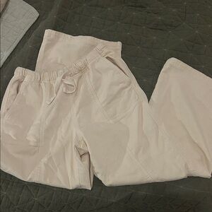 Aerie women’s wide leg drawstring Light Cream Joggers